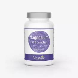 MAGNESIUM 400 mg kompleksās kapsulas, 120 gab