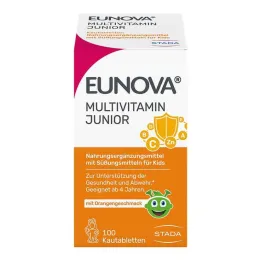Eunova Junior košļājamās tabletes ar apelsīnu garšu, 100 gab