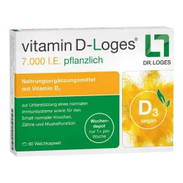 VITAMIN D-LOGES 7000 SV augu iknedēļas noliktava, 60 gab