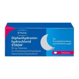 DIPHENHYDRAMINHYDROCHLORID STADA 50 mg tabletes, 20 gab