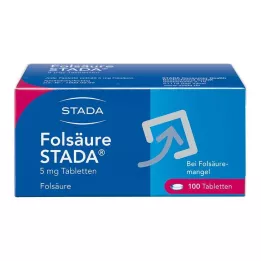 FOLSÄURE STADA 5 mg tabletes, 100 gab