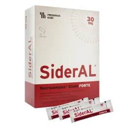 Sideral Iron Forte 30 mg citrusaugļu materiāla granulas, 30 gab