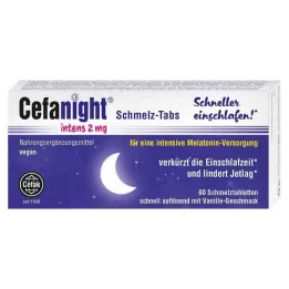 CEFANIGHT intens 2 mg kausējamās tabletes, 60 gab