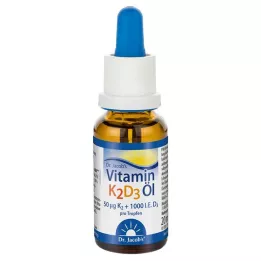VITAMIN K2D3 eļļa Dr.Jacobs, 20 ml