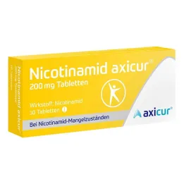 Nicotinamide axicur® 200 mg tabletes, 10 gab