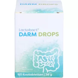 LACTOBACT DARM DROPS Košļājamās tabletes, 60 gab