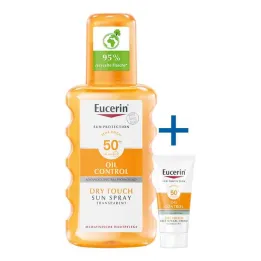 Eucerin Sun Oil Control Body caurspīdīgs aerosols LSF 50+ , 200 ml