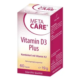 Meta Care Vitamin D3 Plus 10 000 SV + 80 µg K2 kapsulas, 60 gab