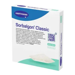 Sorbalgon Classic 10x10 cm kalcija algināta komprese, 10 gab