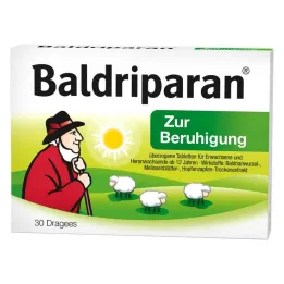 Baldriparan tabletes ar apvalku sedācijai, 30 gab