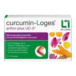 Curcumin-Loges arthro plus UC-II kapsulas, 120 gab
