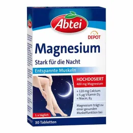 Abbey Magnesium Strong for the Night Depot tabletes, 30 gab