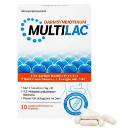 Multilac Synbiotic zarnās šķīstošās kapsulas, 10 gab