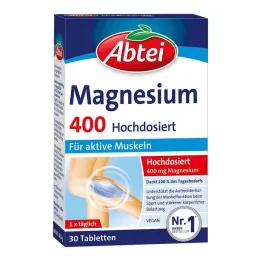 Abbey Magnesium 400 lielas devas tabletes, 30 gab