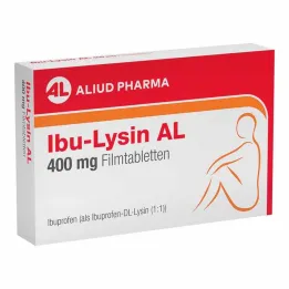 Ibu-Lysine AL 400 mg apvalkotās tabletes, 10 gab
