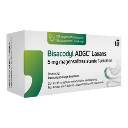 Bisacodyl ADGC® Laxans 5 mg zarnās šķīstošās tabletes, 100 gab