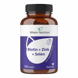 Biotīns + cinks + selēns ādai matiem & nagu kapsulas, 120 gab