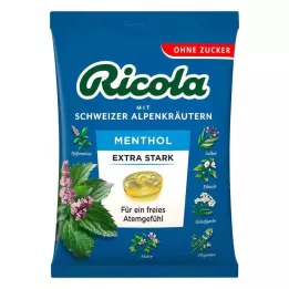 RICOLA o.Z. soma Mentola īpaši stipras konfektes, 75 g