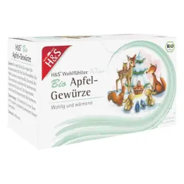H&amp;S Ziemas tējas organiskā ābolu garšvielu filtra maisiņš (20 x 2,0 g)