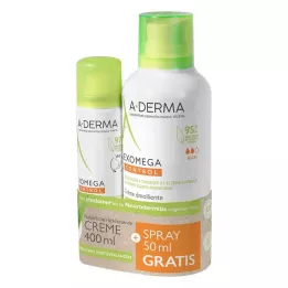 A-DERMA Promo Kit EXOMEGA CONTROL Cream+Sprey, 1 gab