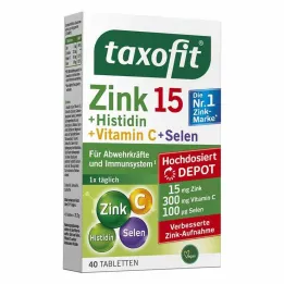 Taxofit cinka + histidīna + selēna depo tabletes, 40 gab