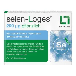 Selen-Loges 200 µg dārzeņu apvalkotās tabletes, 120 gab