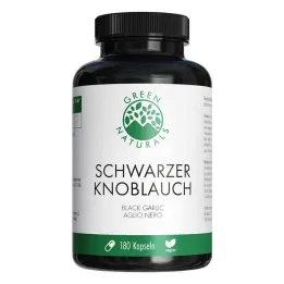 Green Naturals melnie ķiploki 600mg ar maisiņu Kps, 180 gab