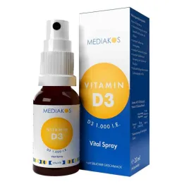 D3 vitamīns 1000 SV Mediakos Vital Spray, 20 ml