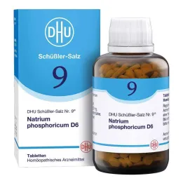 DHU Schüßler sāls Nr.9 Natrum phosphoricum D6 tabletes, 900 gab