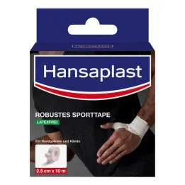 Hansaplast robusta sporta lente 2,5 cmx10 m balta, 1 gab