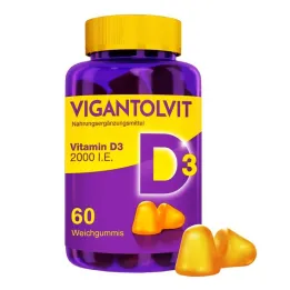 VIGANTOLVIT 2000 I.U. D3 vitamīna mīkstās gumijas, 60 gab