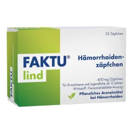 FAKTU Lind hemoroīdu svecītes ar burvju lazdu, 25 gab