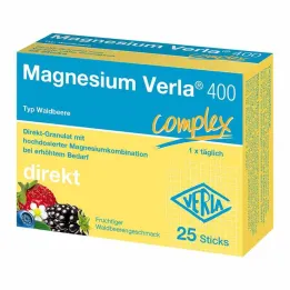 Magnesium Verla 400 Wild Berry Direct Granules, 25 gab