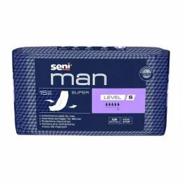 Seni® Man nesaturēšanas paliktnis super līmenis 5, 15 gab