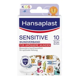 Hansaplast Kids ģipša sloksnes jutīgas 6x7 cm, 10 gab
