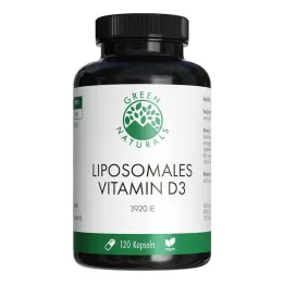 Green Naturals Vitamin D3 liposomālas lielas devas kapsulas, 120 gab