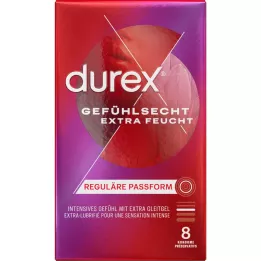 DUREX Īpaši mitri prezervatīvi ar reālu sajūtu, 8 gab