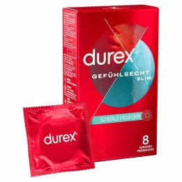 DUREX Īstas sajūtas plāni prezervatīvi, 8 gab