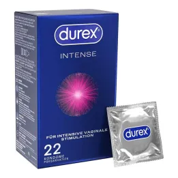 durex® Intense prezervatīvi, 22 gab