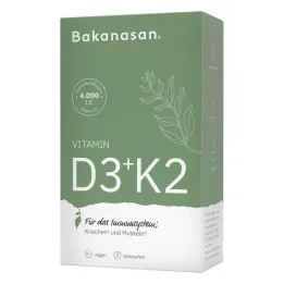Bakanasan Vitamīns D3 + K2 kapsulas, 60 gab