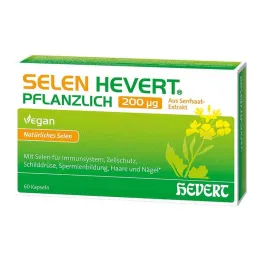 Selēns Hevert augu bāzes 200 µg kapsulas, 60 gab