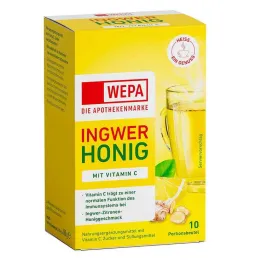 Wepa Ingvers + Medus + C vitamīna pulveris, 10X10 g