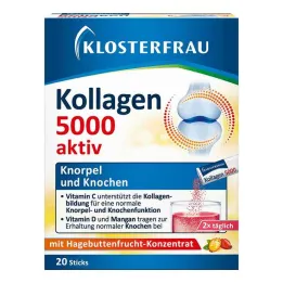 Klosterfrau Collagen 5000 aktīvās granulu nūjas, 20 gab