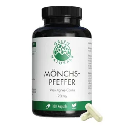 Green Naturals Monks pepper 20 mg lielas devas kapsulas, 180 gab
