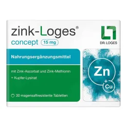 Zinc-Loges concept 15 mg zarnās šķīstošās tabletes, 30 gab