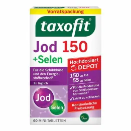 Taxofit Jods 150 + Selēns tabletes, 60 gab