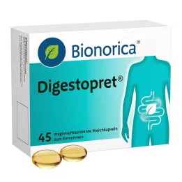 Digestopret® zarnās šķīstošās mīkstās kapsulas, 45 gab