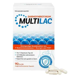 Multilac Synbiotic zarnās šķīstošās kapsulas, 3x30 gab