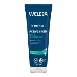 Weleda for Men Active Fresh 3in1 dušas želeja, 200 ml