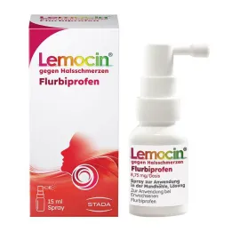 Lemocin Flurbiprofen 8,75 mg / devā Izsmidzināms līdzeklis lietošanai mutes dobumā, 15 ml